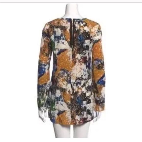 Tory Burch Womens 4 Eileen Silk de Chine Tunic Top Wally
Print Stitch Detail - Picture 4 of 8